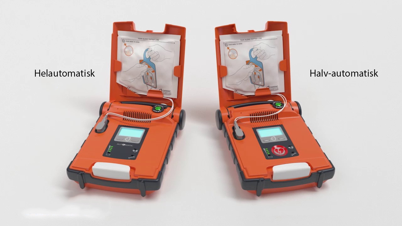 Helautomatisk halvautomatisk hjertestarter