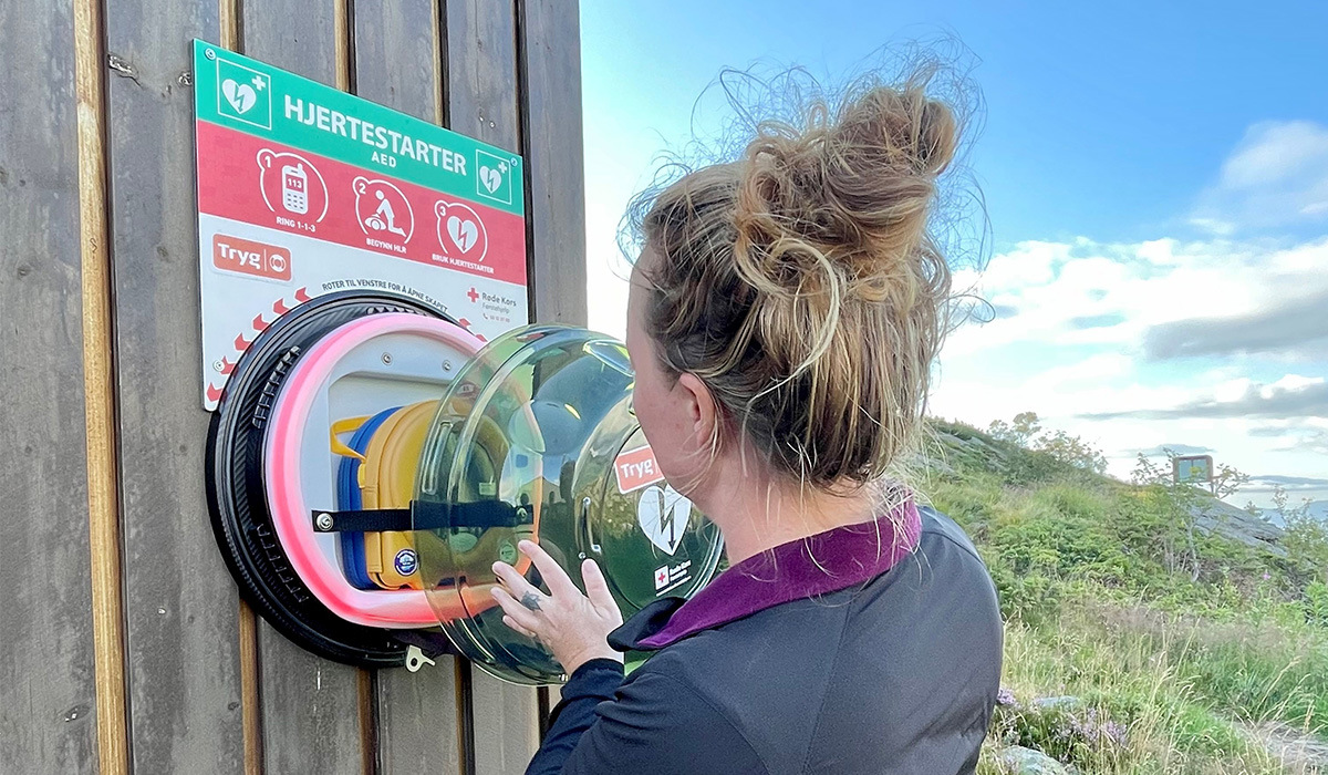 Løvstakken hjertestarter